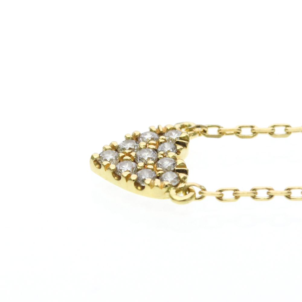 AHKAH Heart Pave Diamond Necklace Yellow Gold (18K) Diamond Women,Men Fashion... - Picture 3 of 12